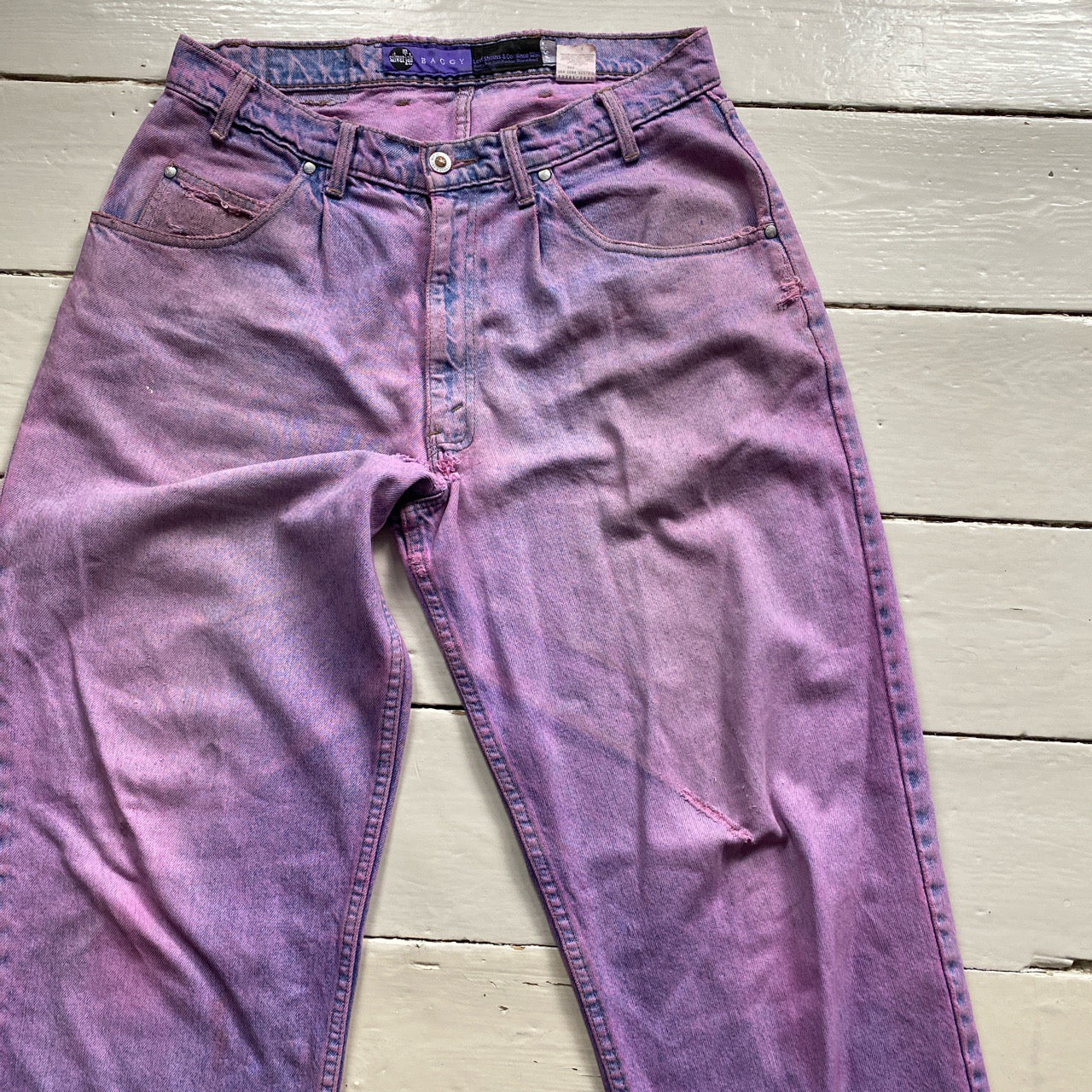 Levis Silver Tab Purple Baggy Jeans (34/32)