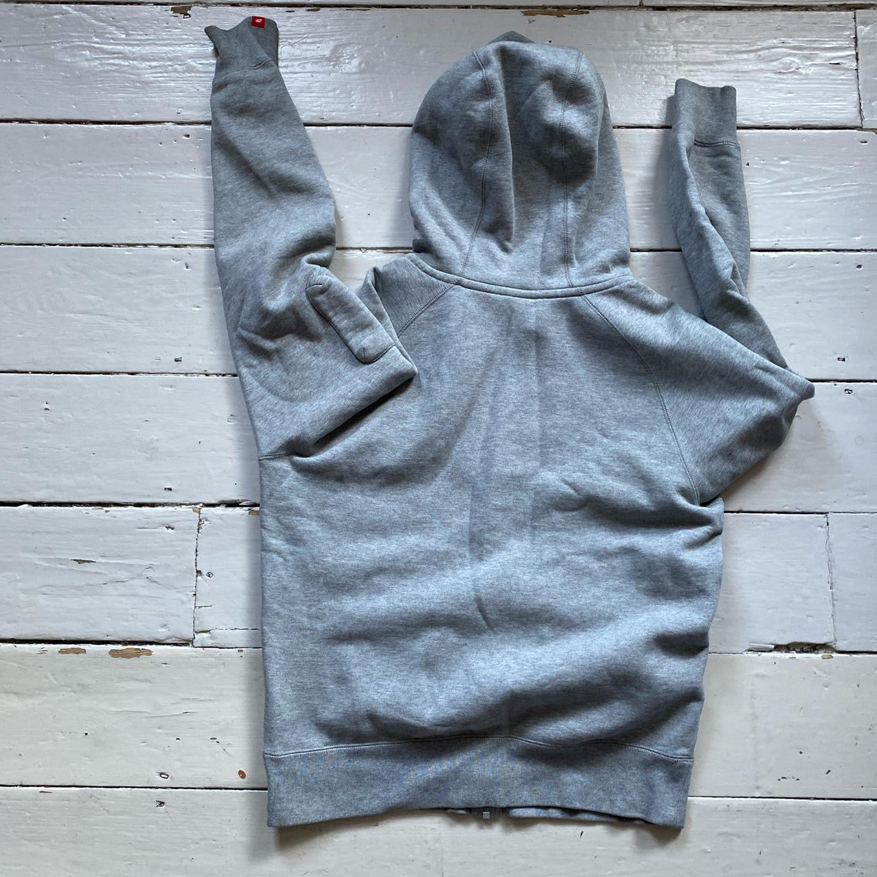 Nike Swoosh Grey Hoodie (Medium)
