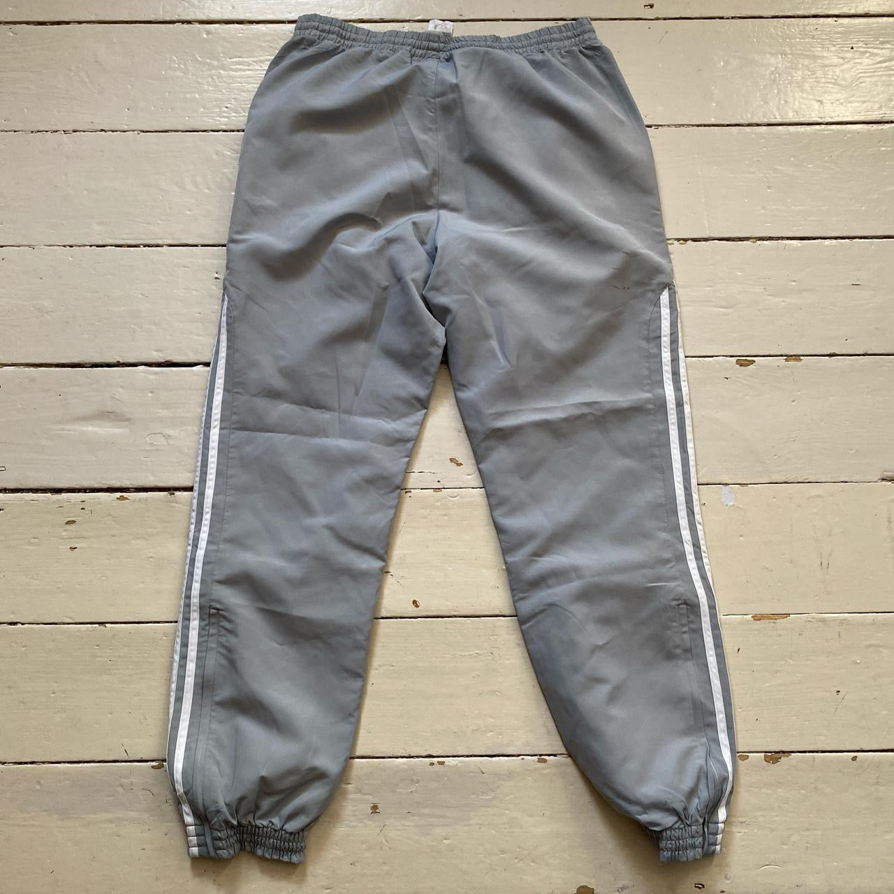 Adidas Silver Shell Bottoms (Medium)