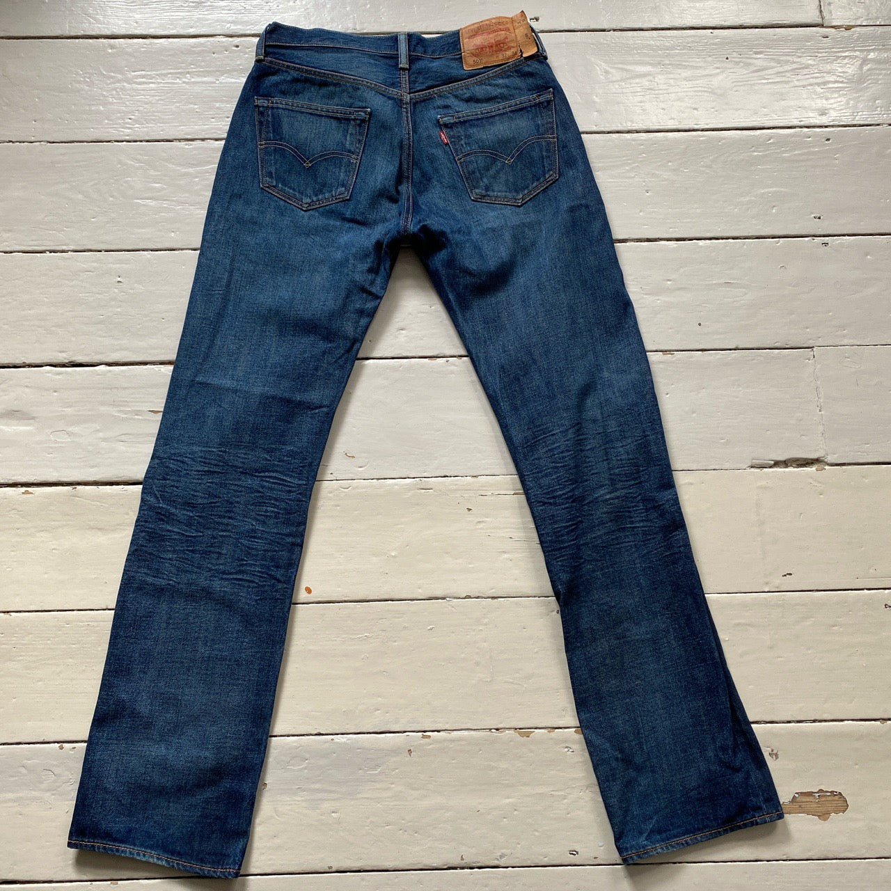 Levis 501 Navy Jeans (32/34)