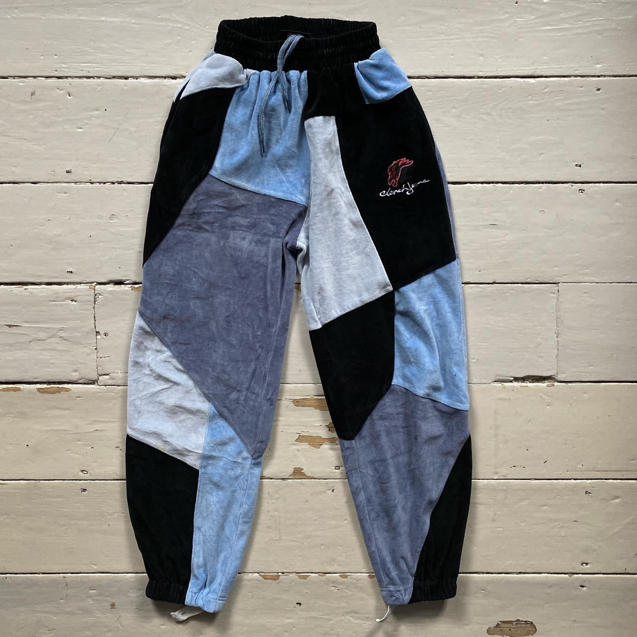 Clench Jeans Vintage Velour Joggers (Size 14)