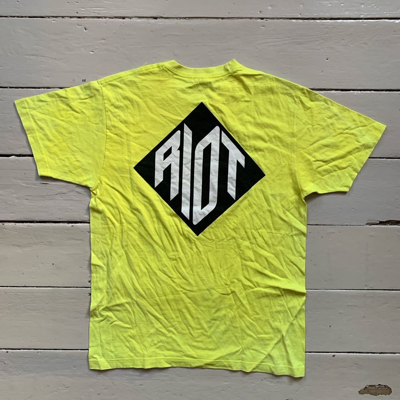 Supreme Riot Yellow T-Shirt (Large)