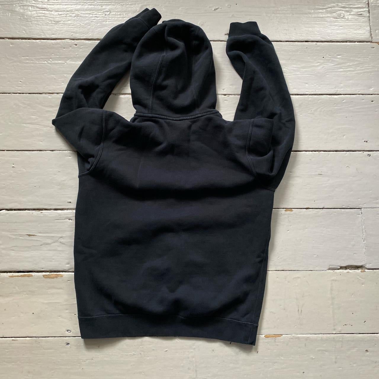 Nike Swoosh Black Quarter Zip Hoodie (Small)