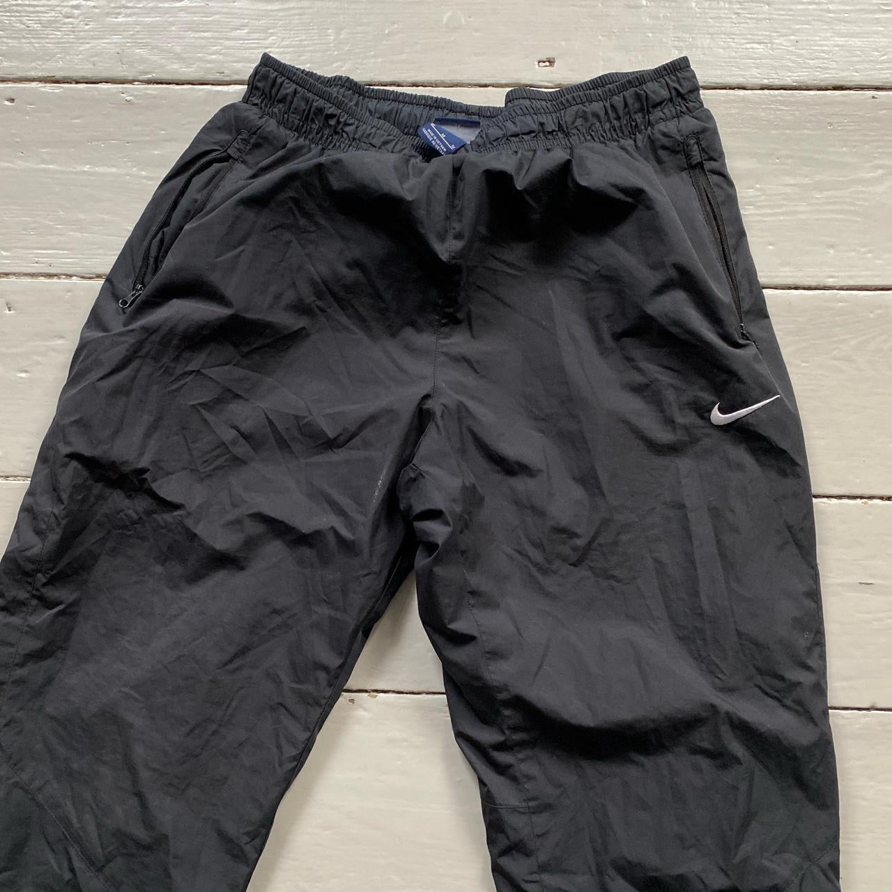 Nike Swoosh Black Shell Bottoms (Medium)