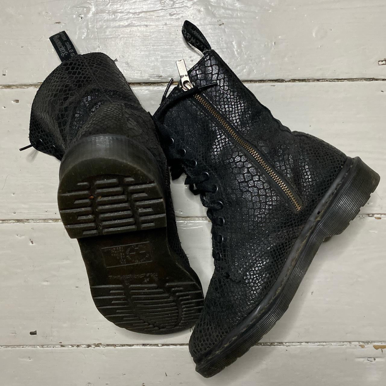 Dr Martens Snakeskin Boots (UK 6)