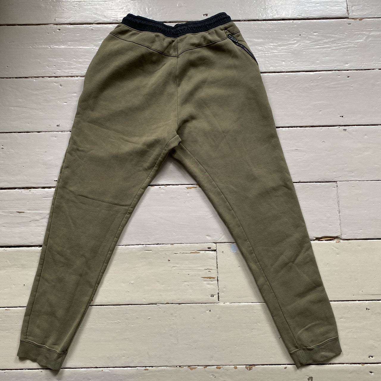 Nike Box Swoosh Logo Khaki Joggers (Medium)