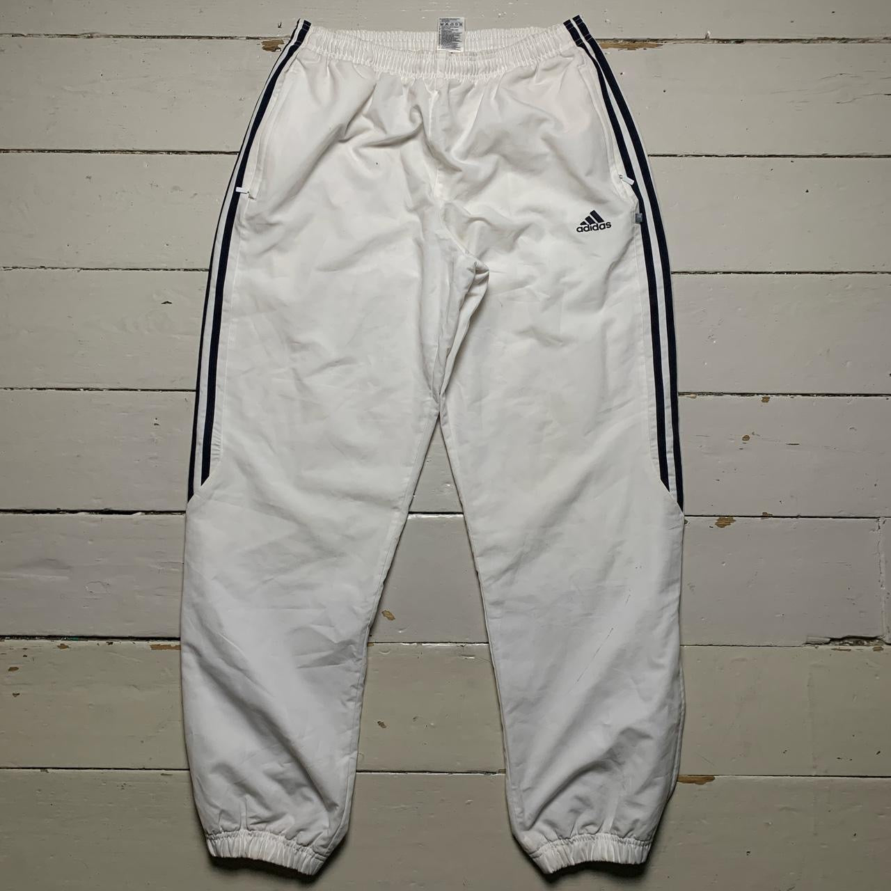 Adidas Baggy Shell Bottoms White (Medium)