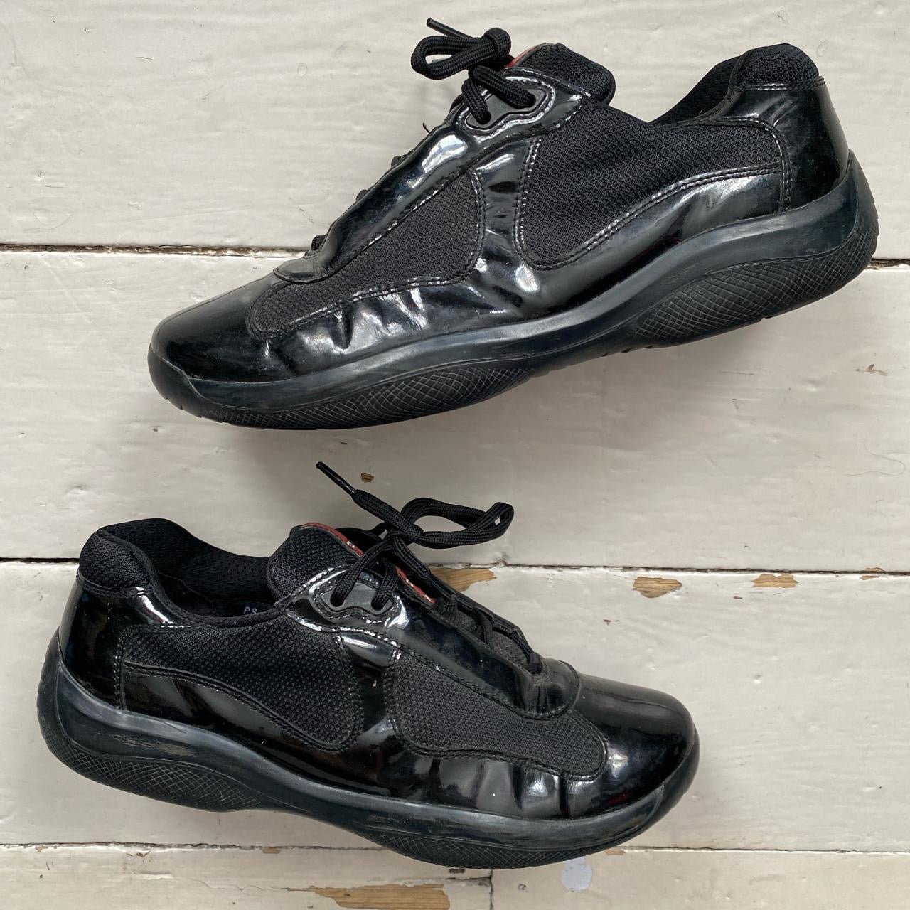 Prada Americas Cup Patent Black (UK 9)