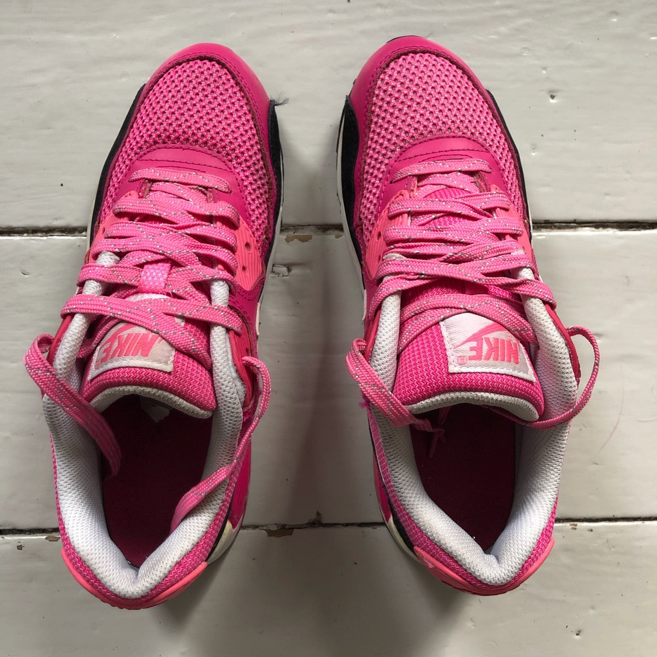 Nike Air Max 90 Hot Pink Black and White (UK 5)