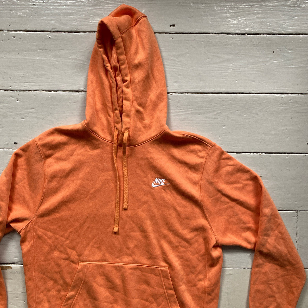 Nike Swoosh Orange Hoodie (Medium)