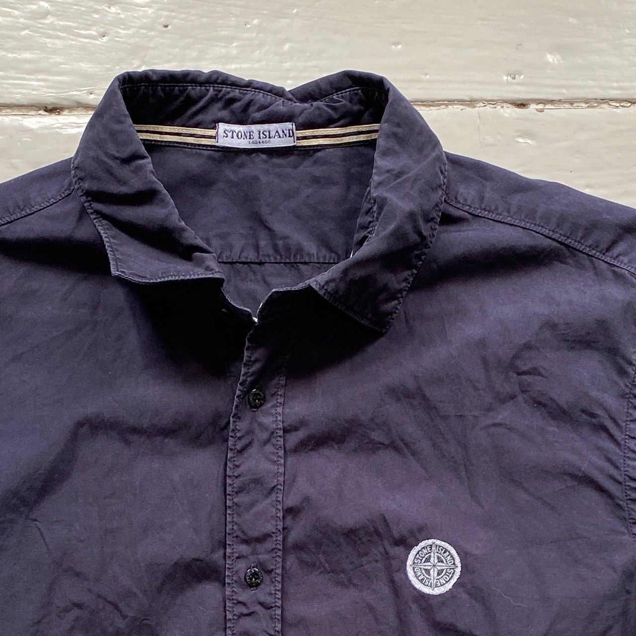 Stone Island Vintage Navy Shirt (Large)