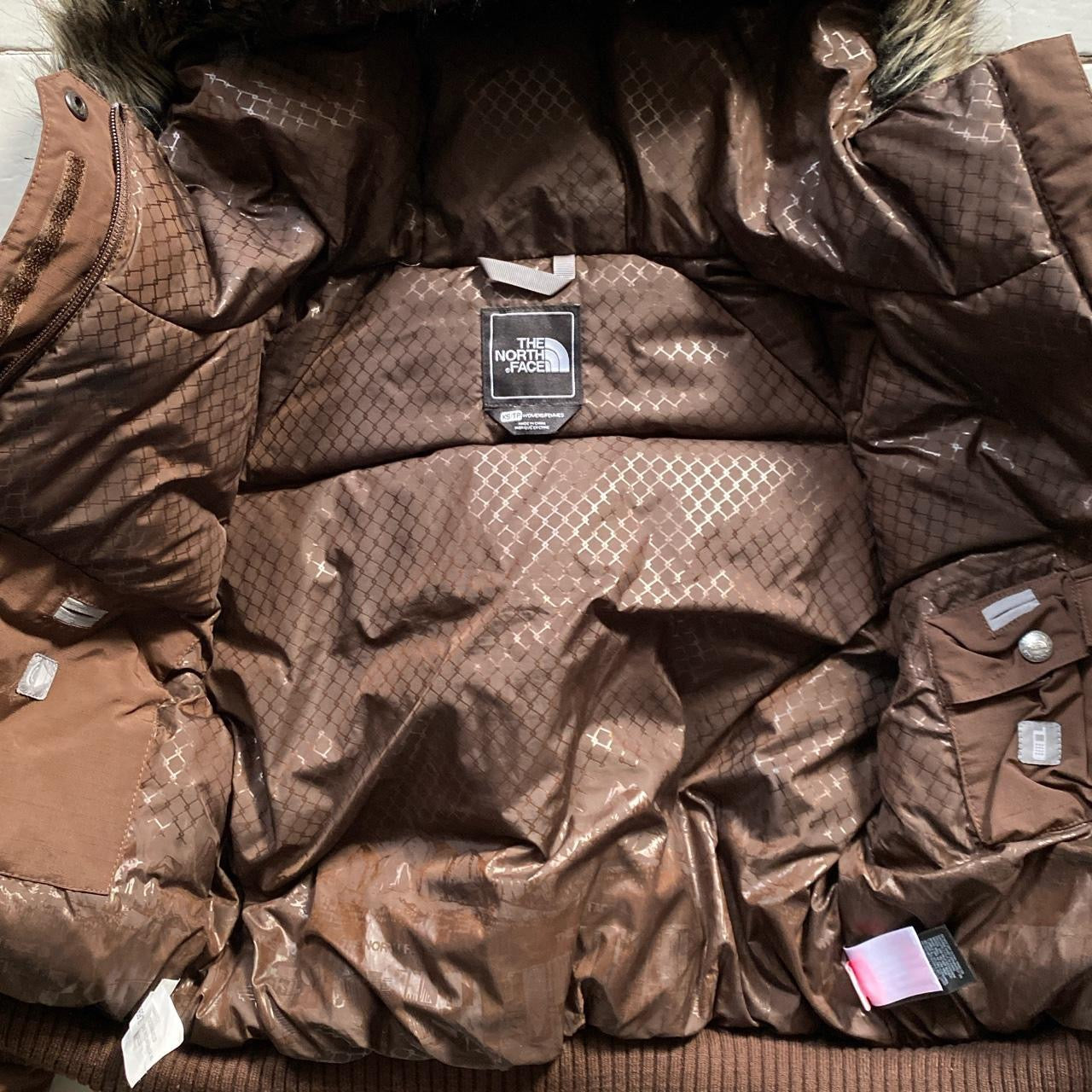The North Face Brown Crop Puffer (XS Womens)
