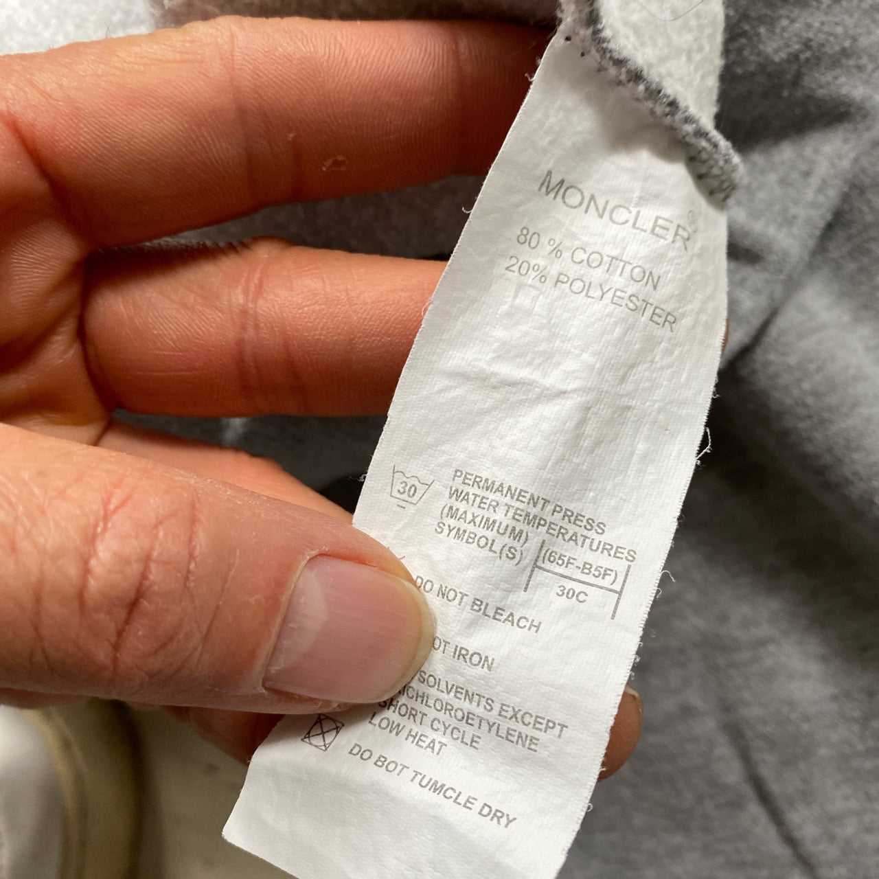 Moncler Vintage Grey Joggers (Small)