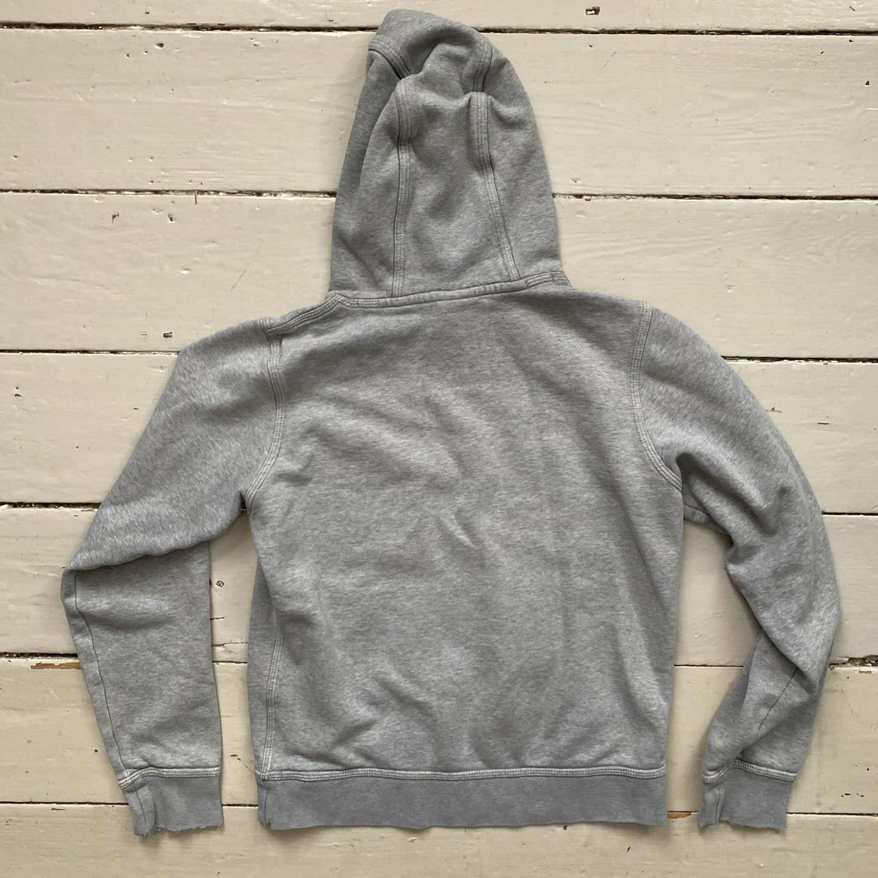 Nike Swoosh Grey Hoodie (Small)