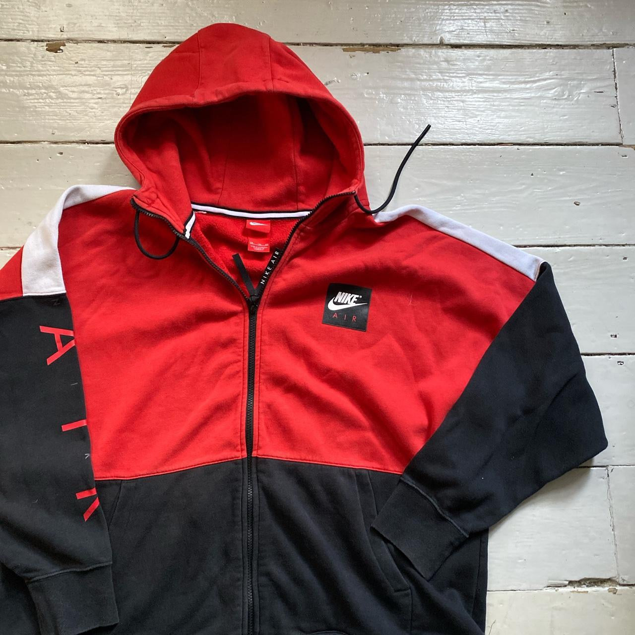 Nike Air Black and Red Hoodie (XXL)