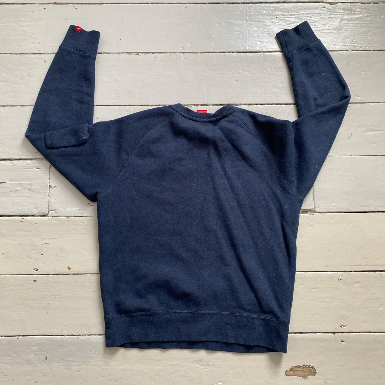 Nike Club Swoosh Navy Sweatshirt (Medium)
