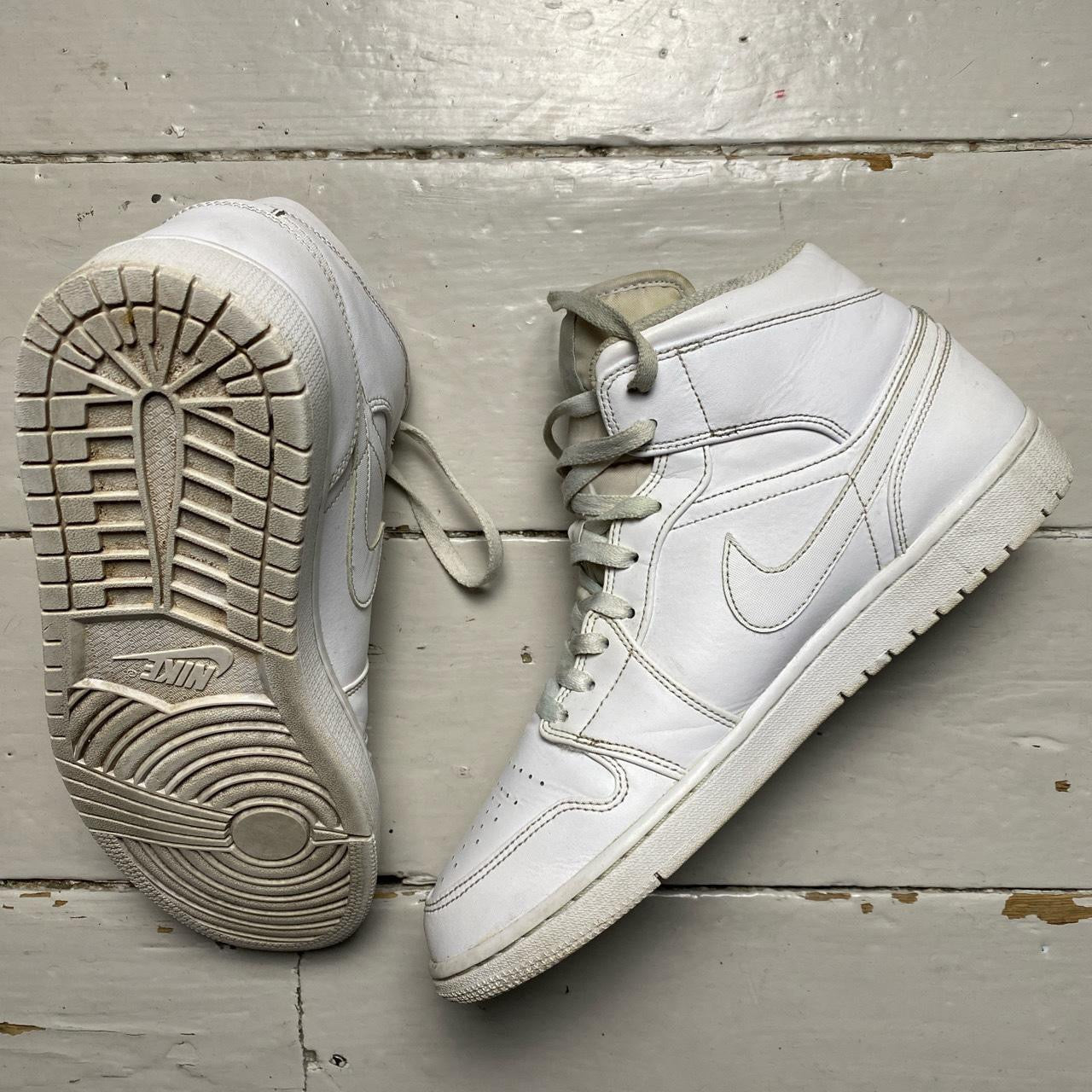 Jordan 1 Mid Platinum White (UK 10)