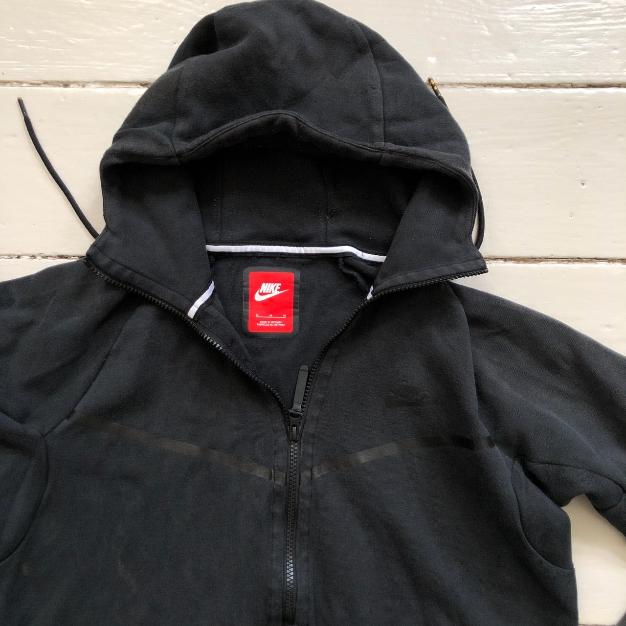 Nike Tech Fleece Black Hoodie (Medium)