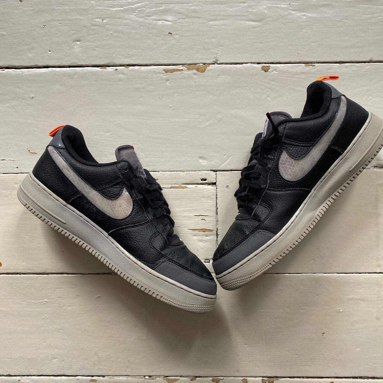 Nike Air Force 1 Black and Silver (UK 11)