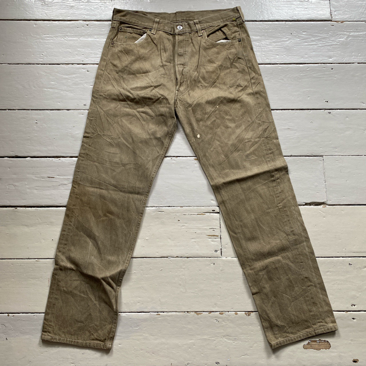 Levis 501 Khaki Jeans (34/31)