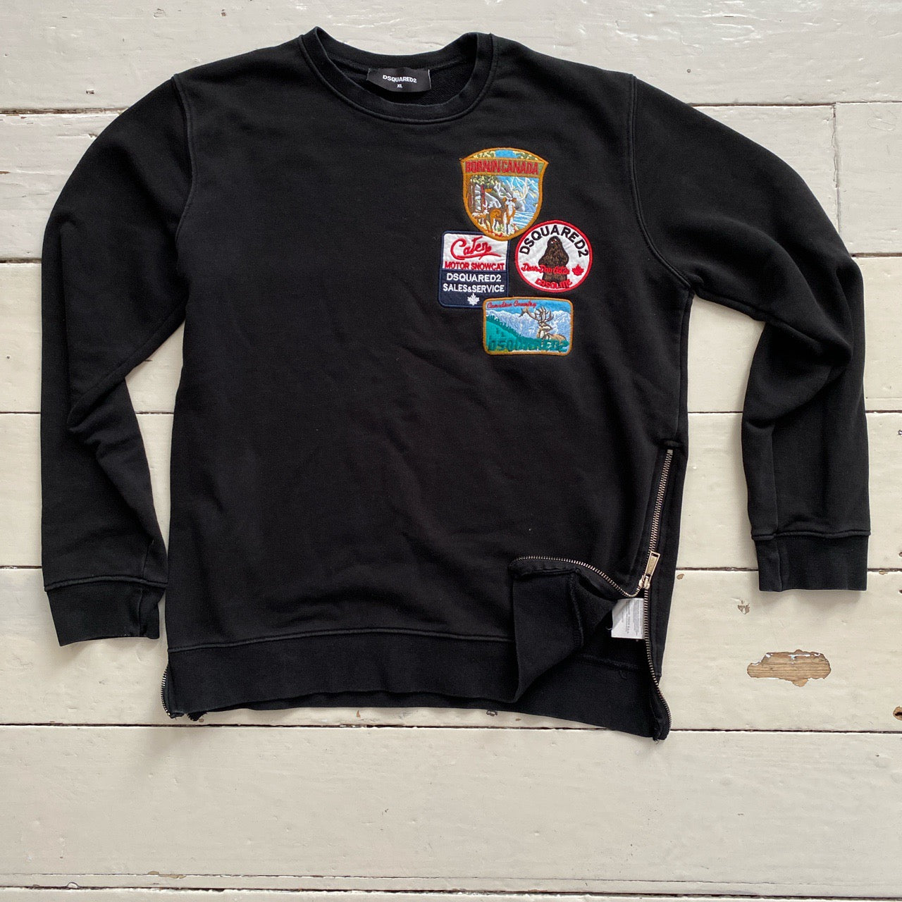 Dsquared2 Patch Black Sweatshirt (XL)