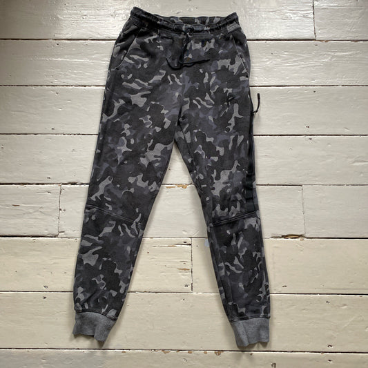 Nike Tech Fleece Grey Camouflage Bottoms (Small)