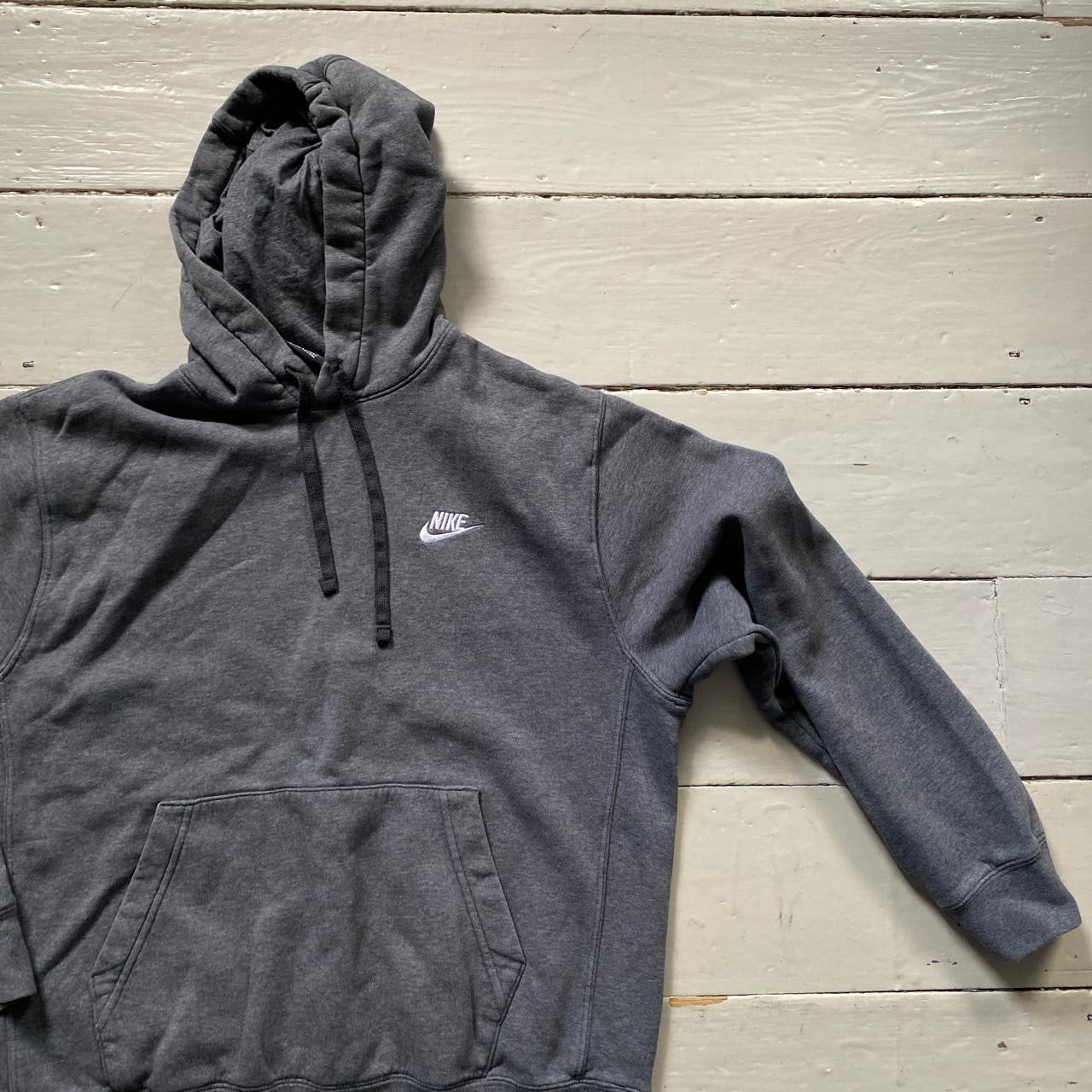 Nike Swoosh Grey Hoodie (Medium)