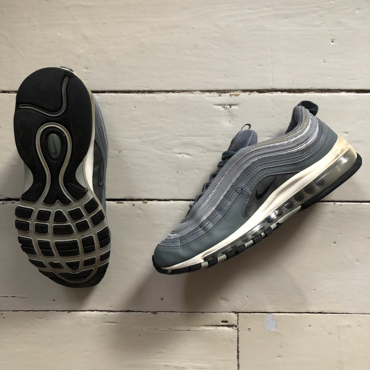 Nike Air Max 97 Grey and White (UK 9)
