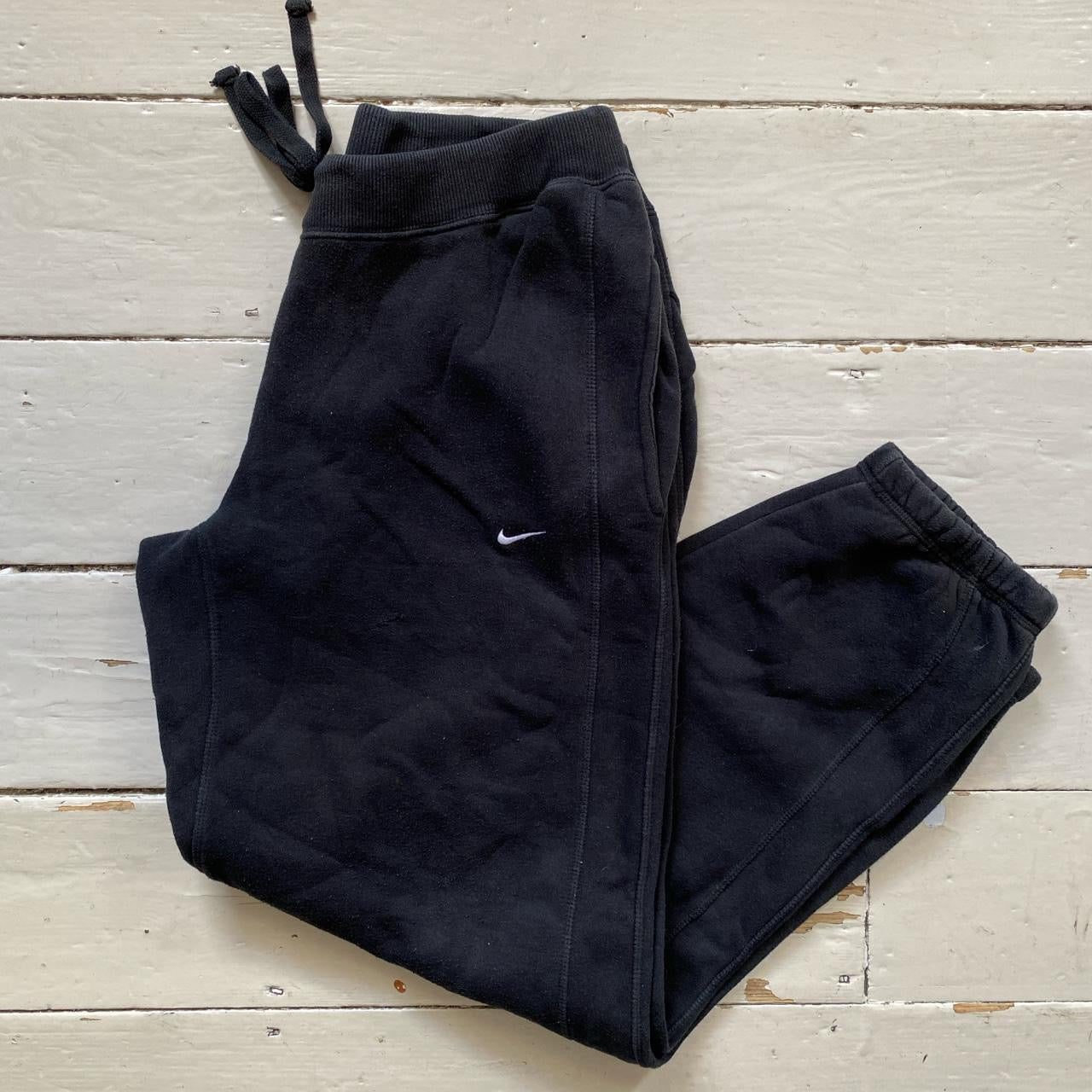 Nike Swoosh Black Joggers (Large)