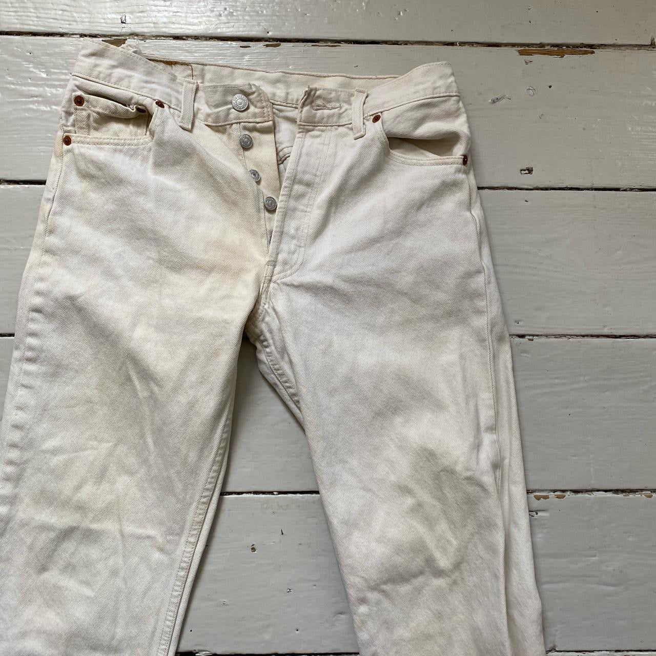 Levis 501 White Jeans (30/31)
