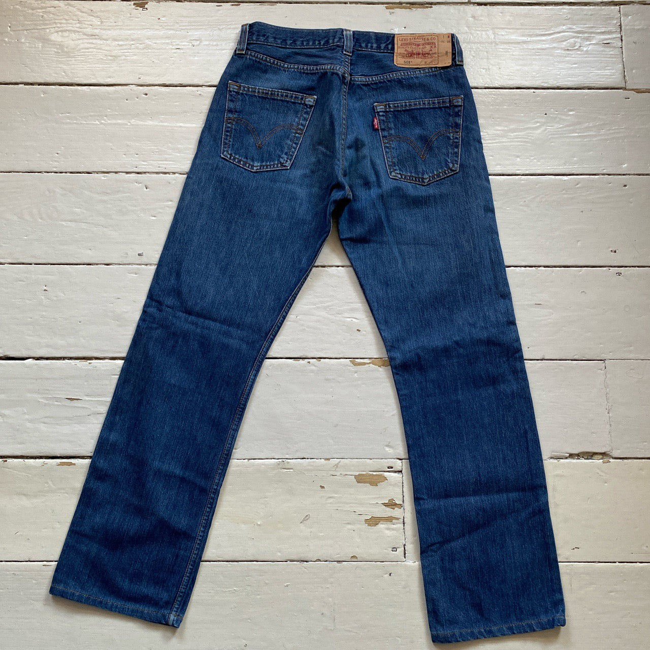 Levis 501 Navy Jeans (30/29)