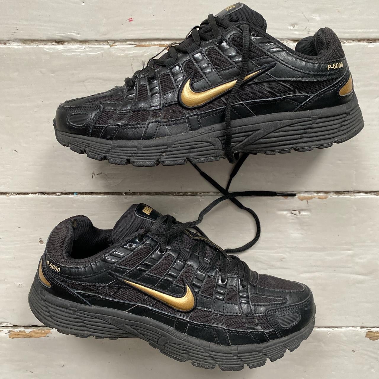 Nike P-6000 Black and Gold (UK 7)