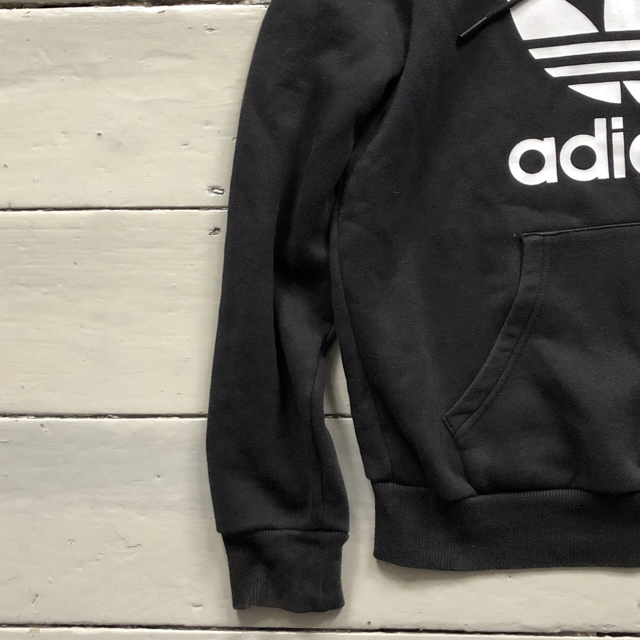 Adidas Originals Black Hoodie (Womens UK 6)