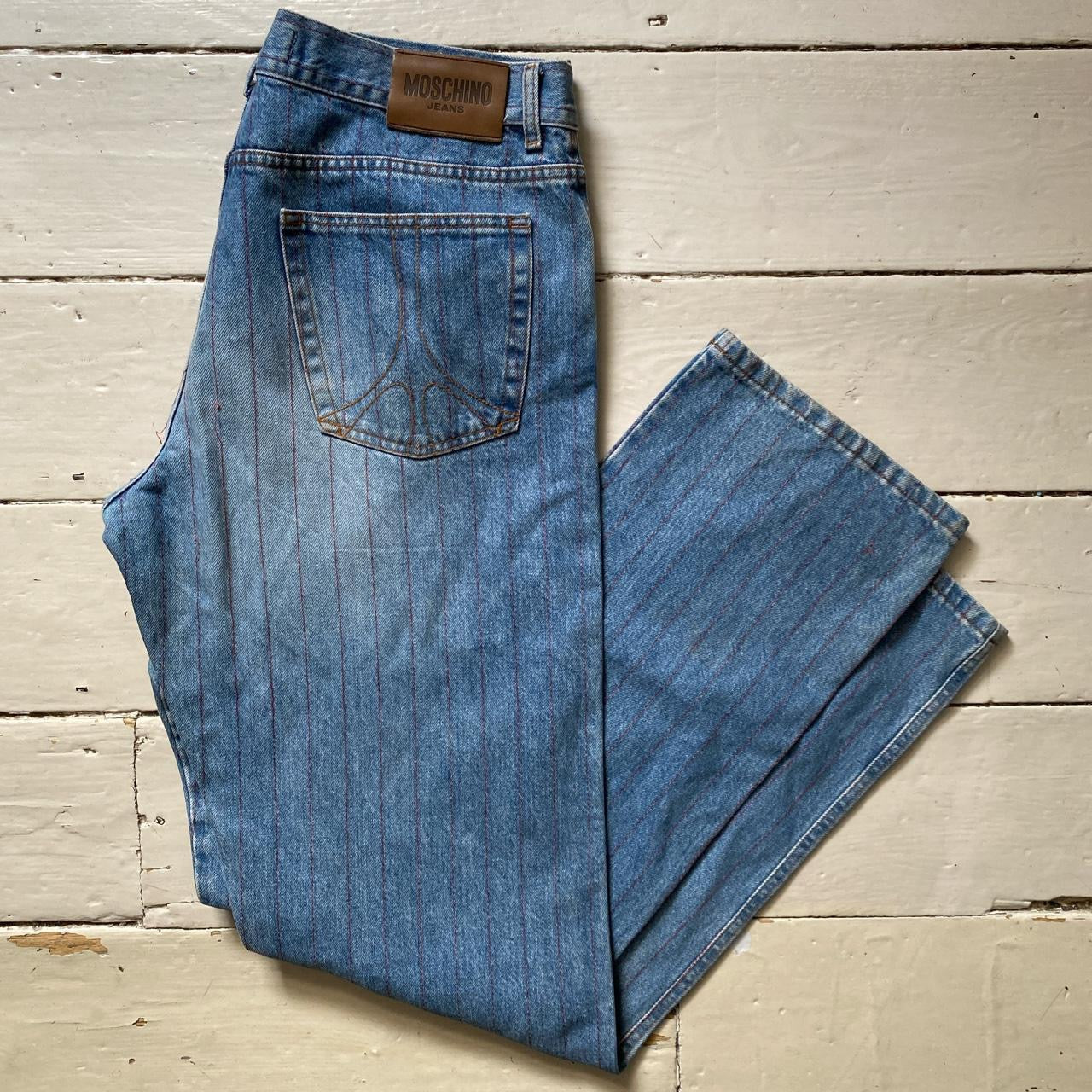Moschino Vintage Pin Stripe Jeans (38/36)