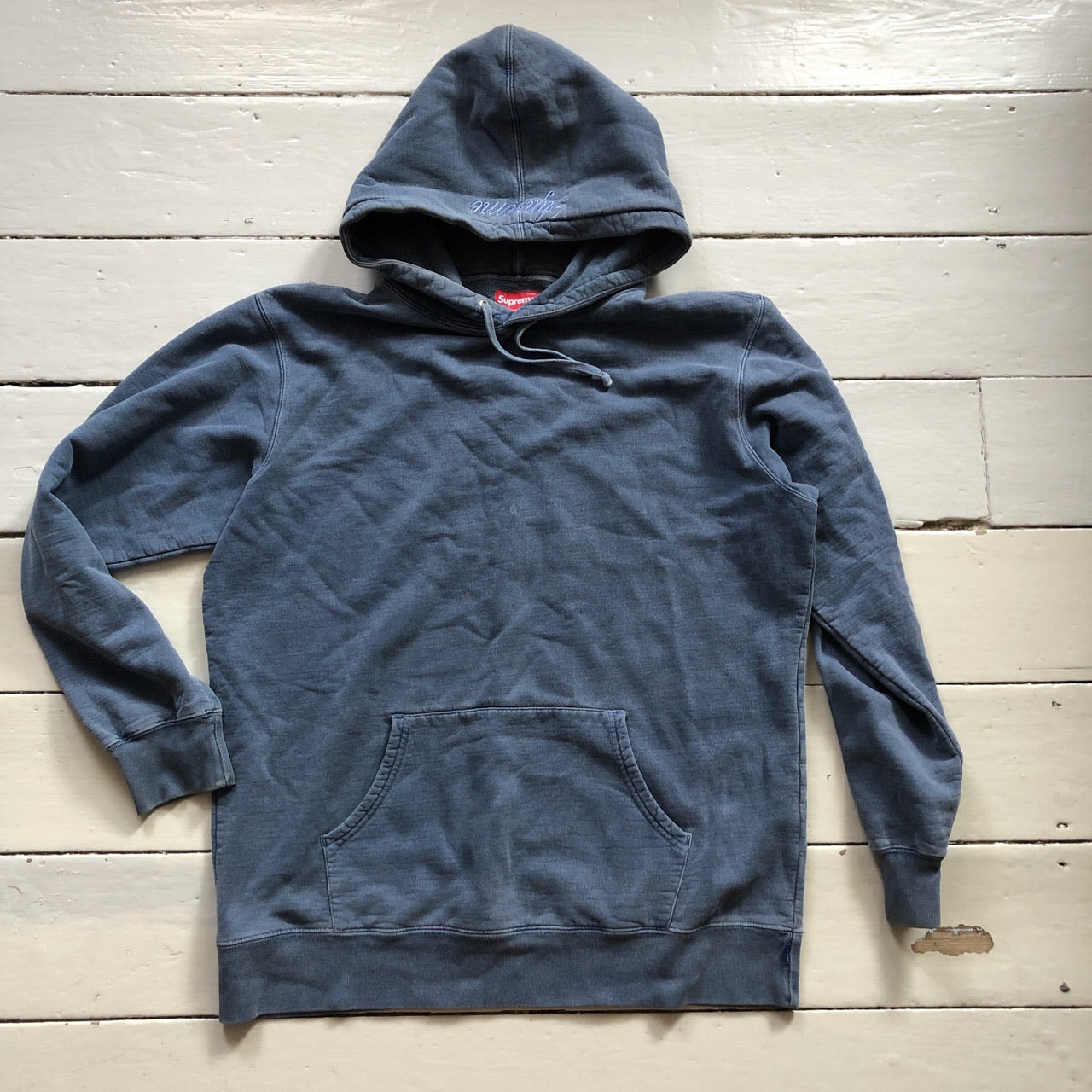 Supreme Blue Hoodie (Large)