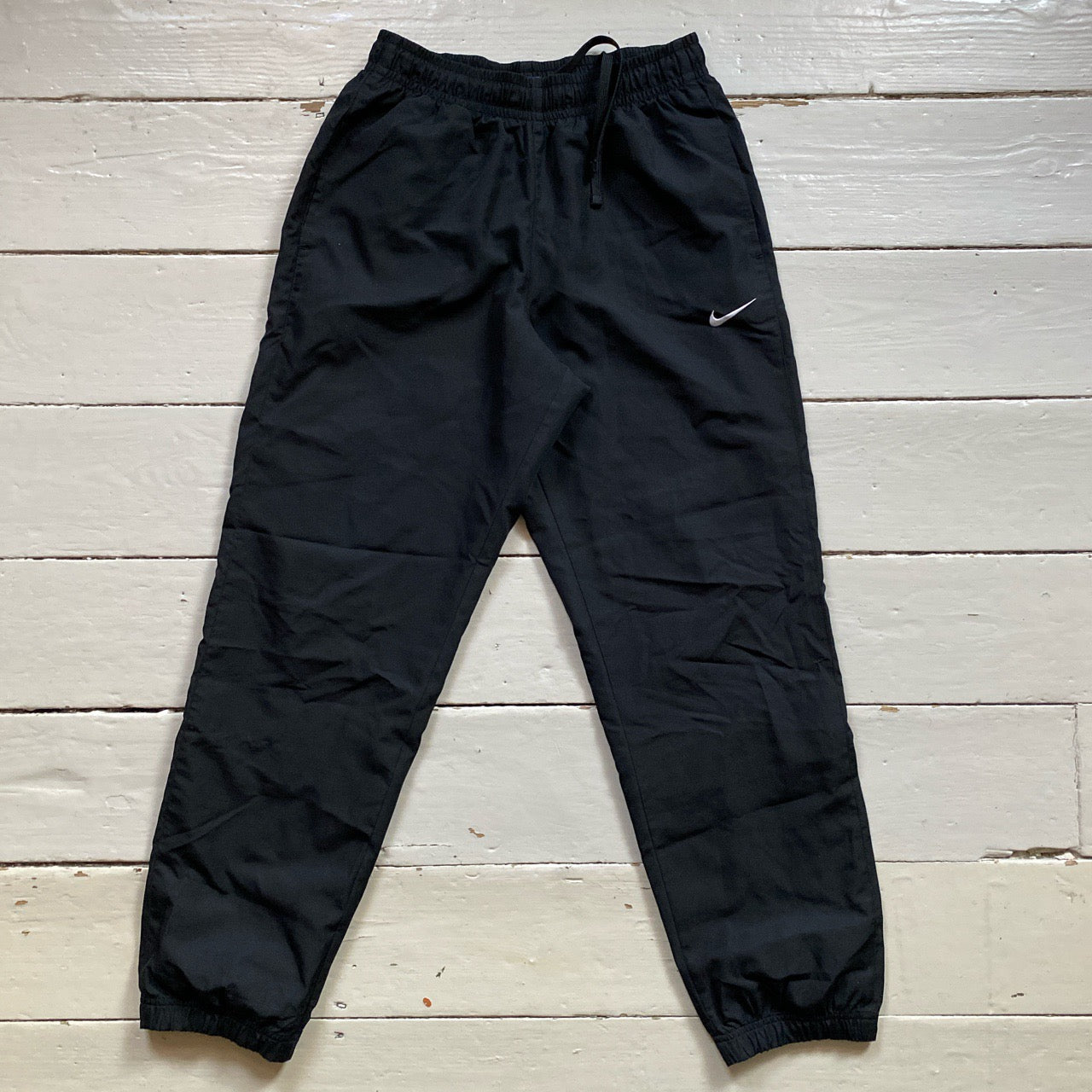 Nike Swoosh Black Shell Bottoms (Medium)