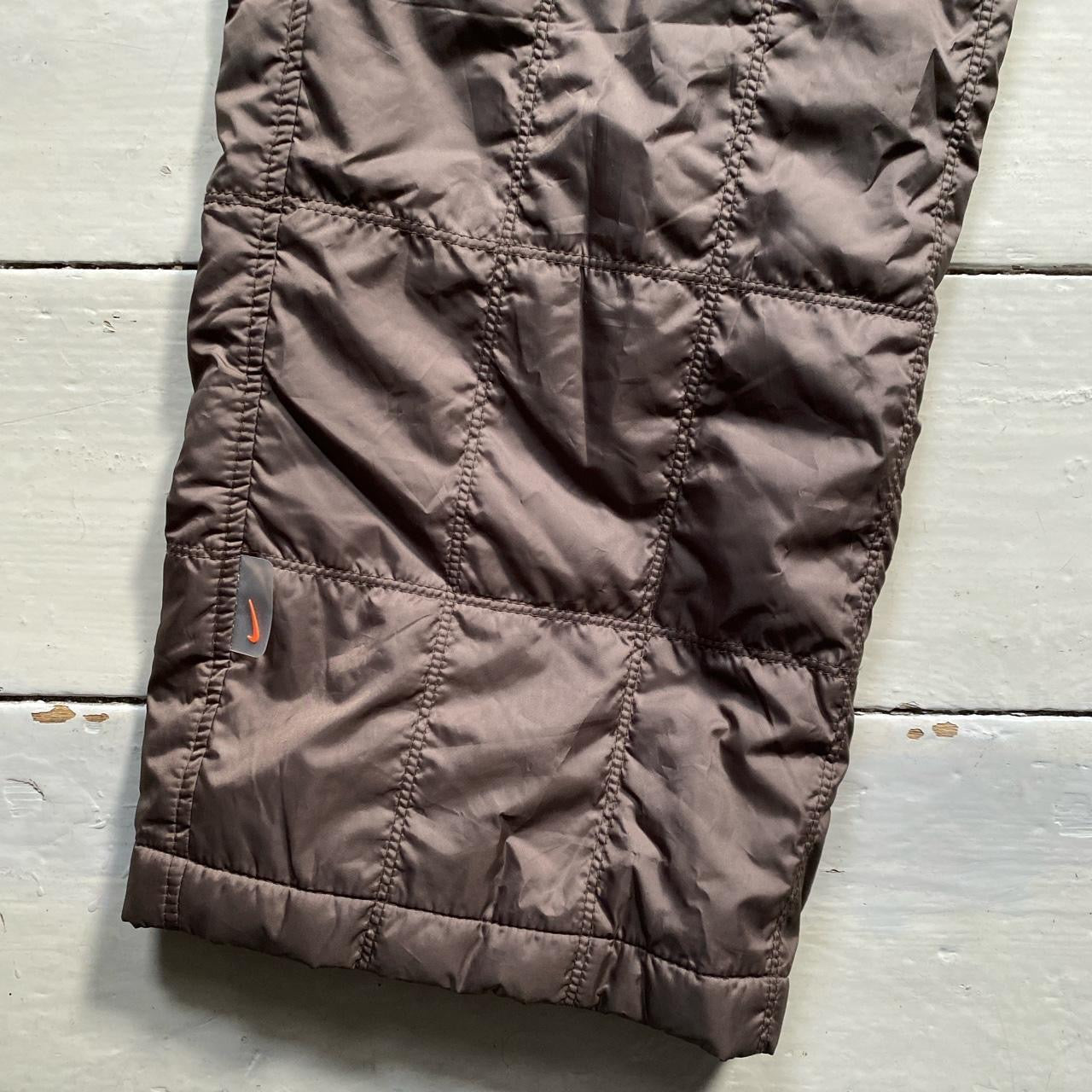 Nike Vintage Brown Quilted Bottoms (Large)