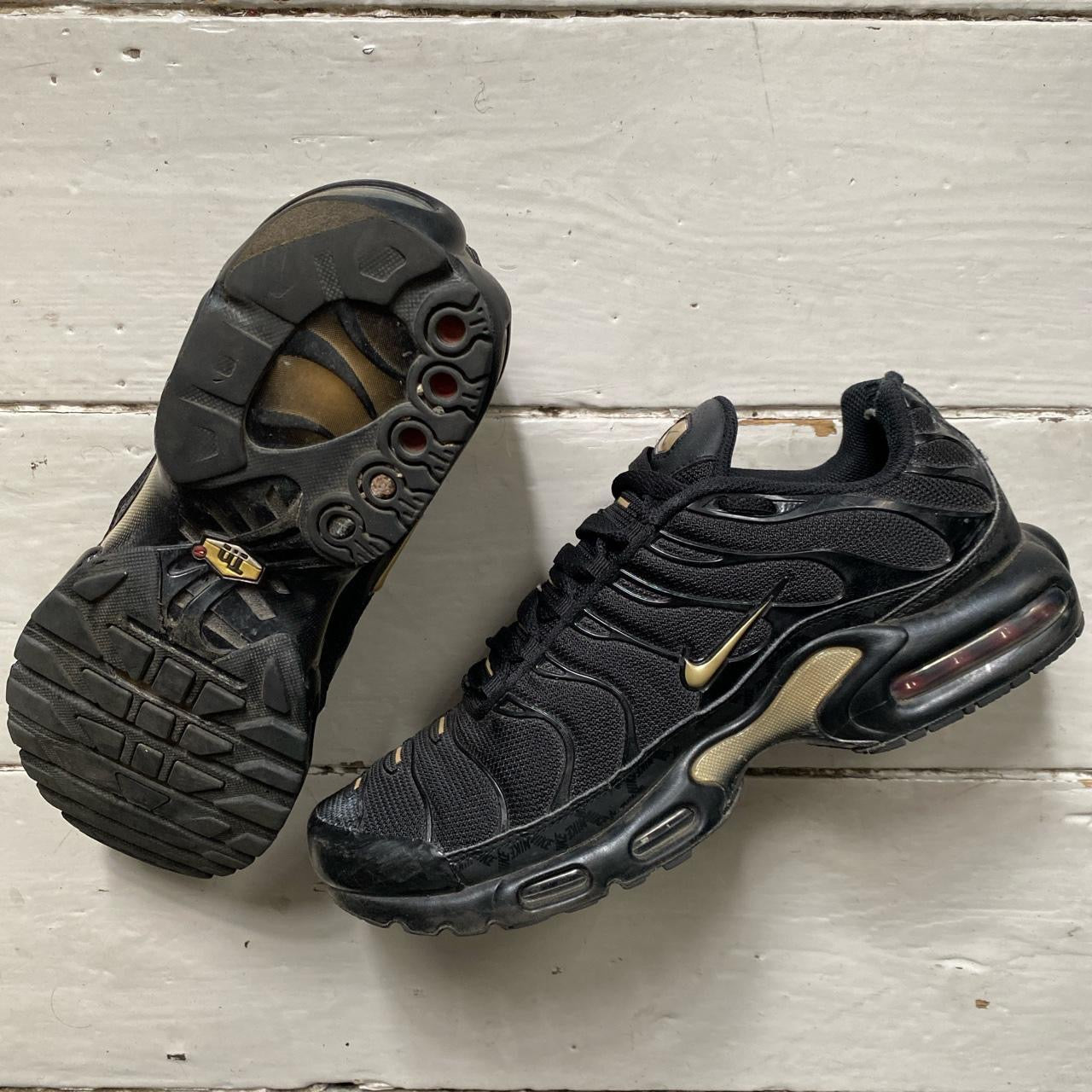 Nike TN Air Max Plus Black and Gold (UK 10)