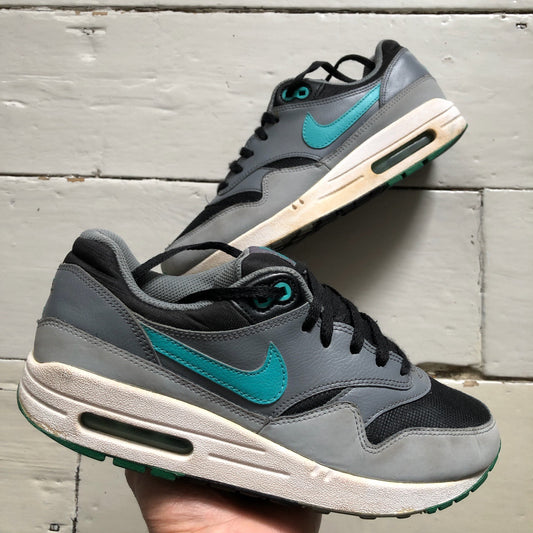 Nike Air Max 1 Grey and Turquoise (UK 5.5)