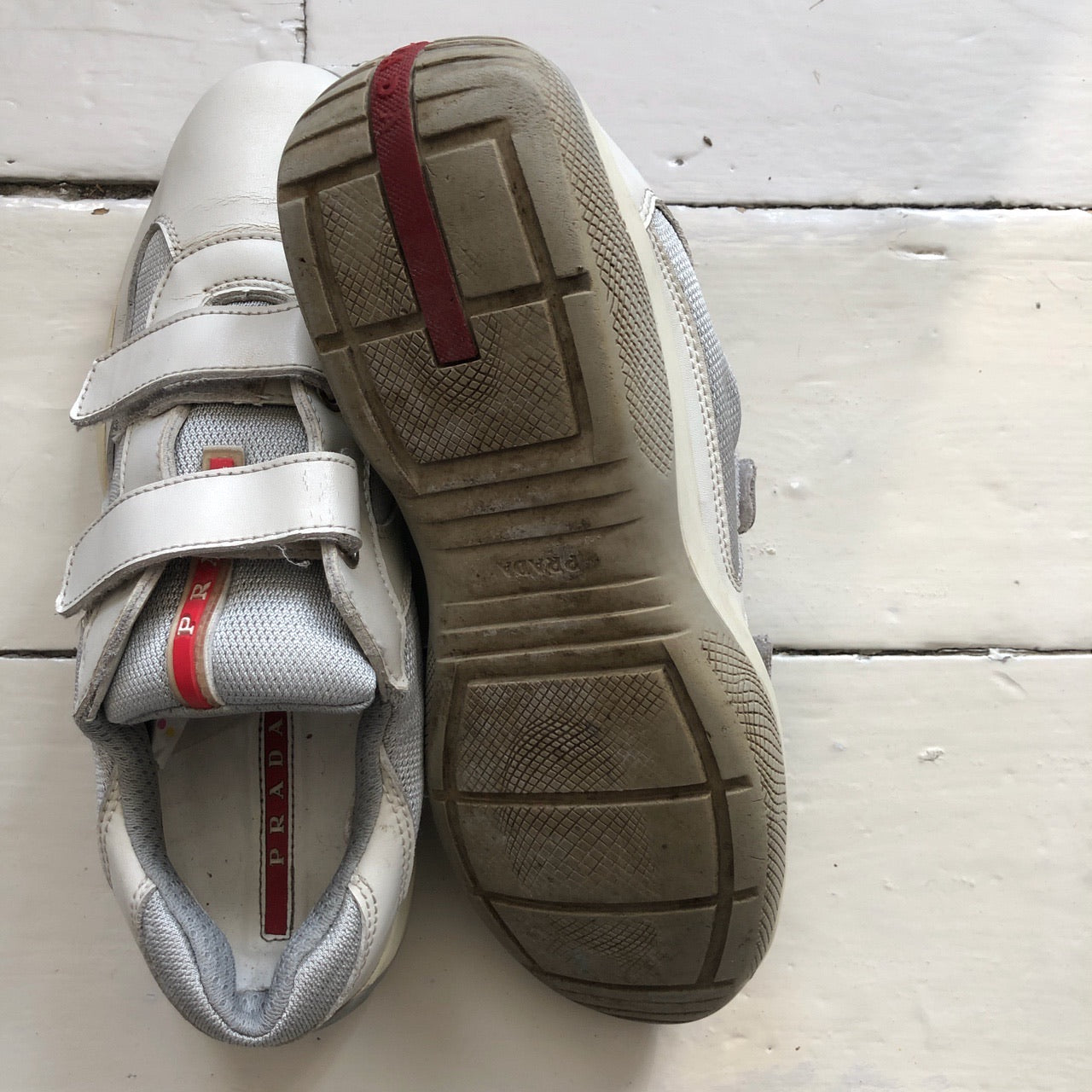 Prada Americas Cup White Velcros (UK 9)