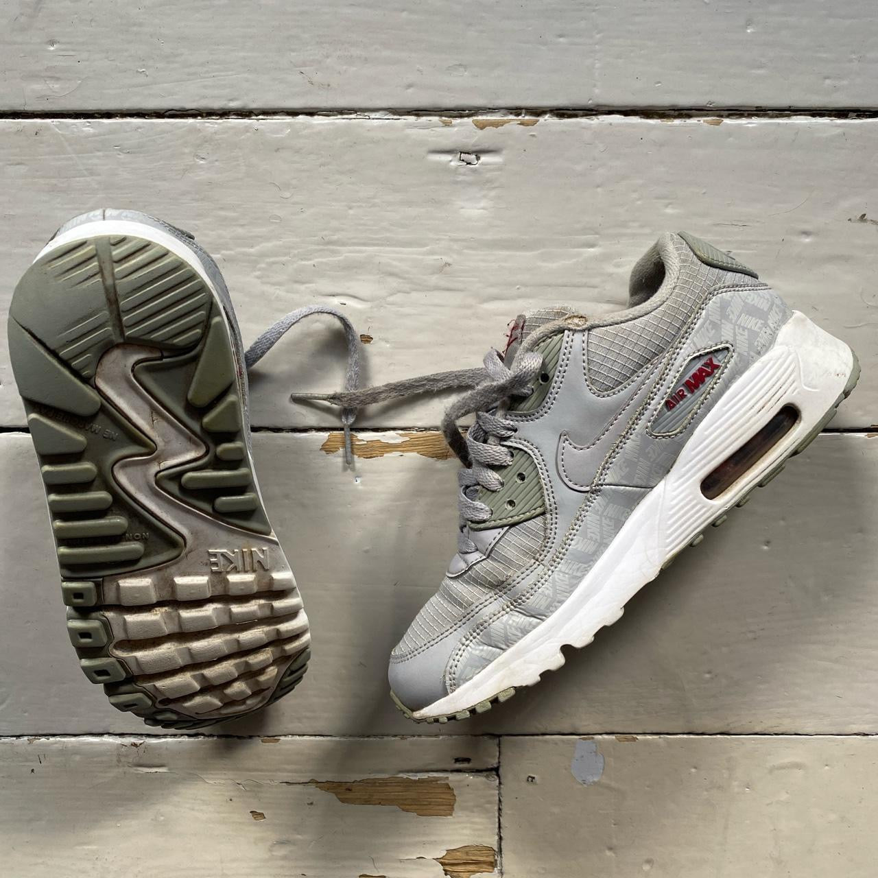 Nike Air Max 90 Grey White (UK 5)