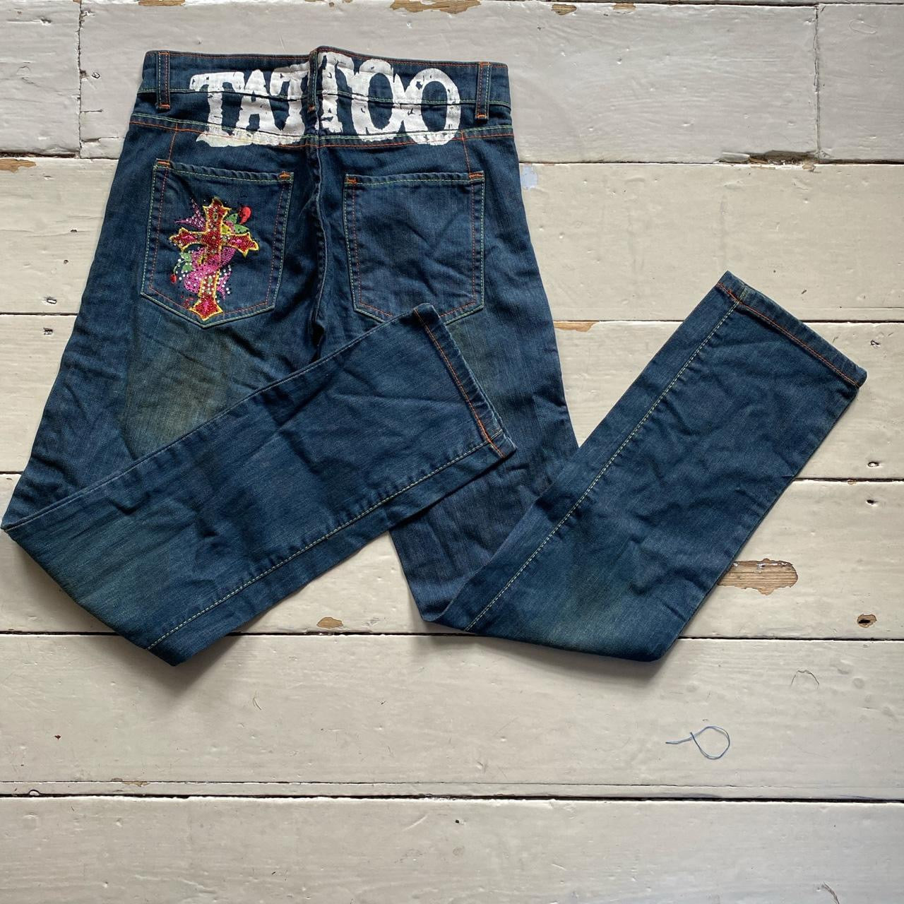 Ed Hardy Womens Tattoo Diamante Jeans (28/31)