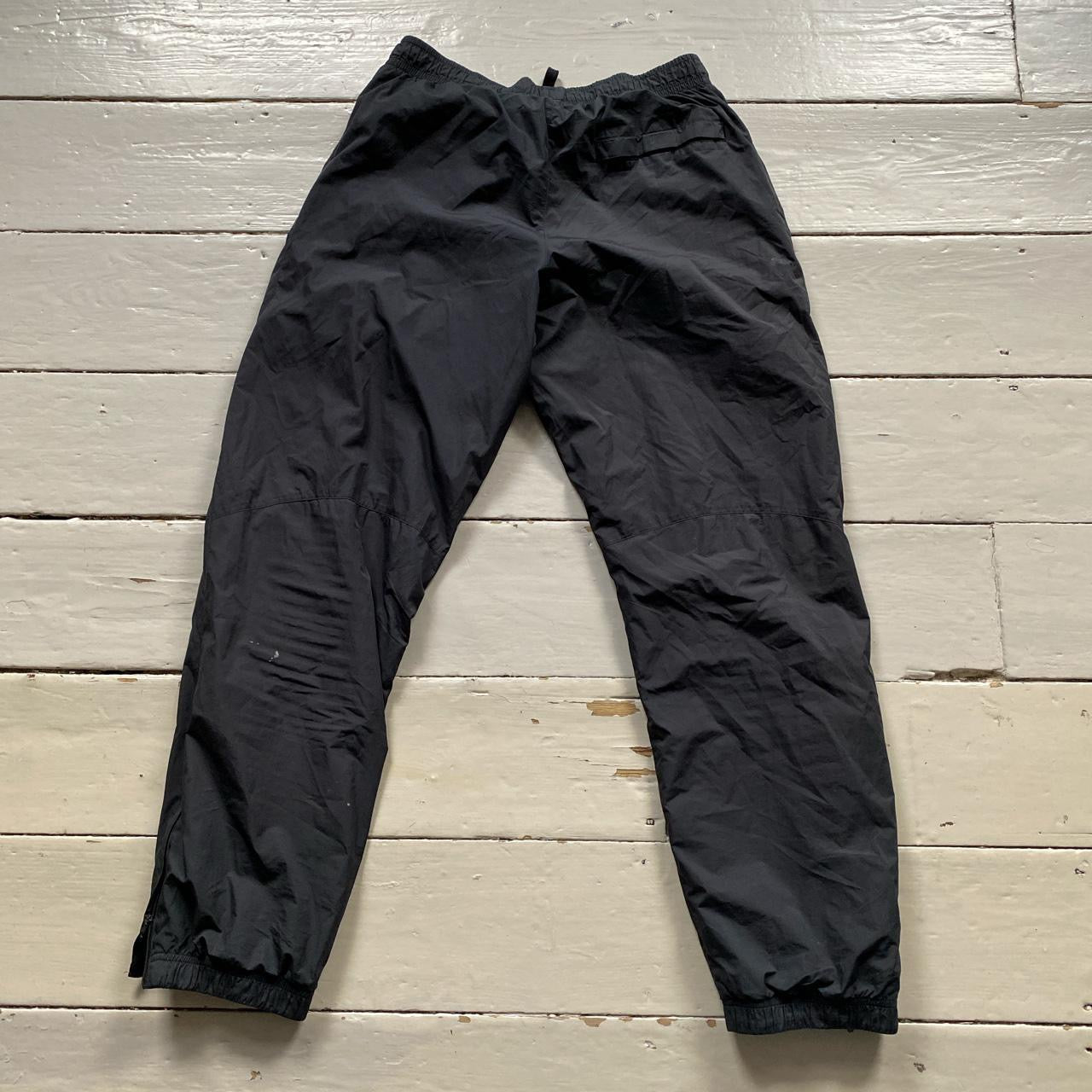 Nike Swoosh Black Shell Bottoms (Medium)