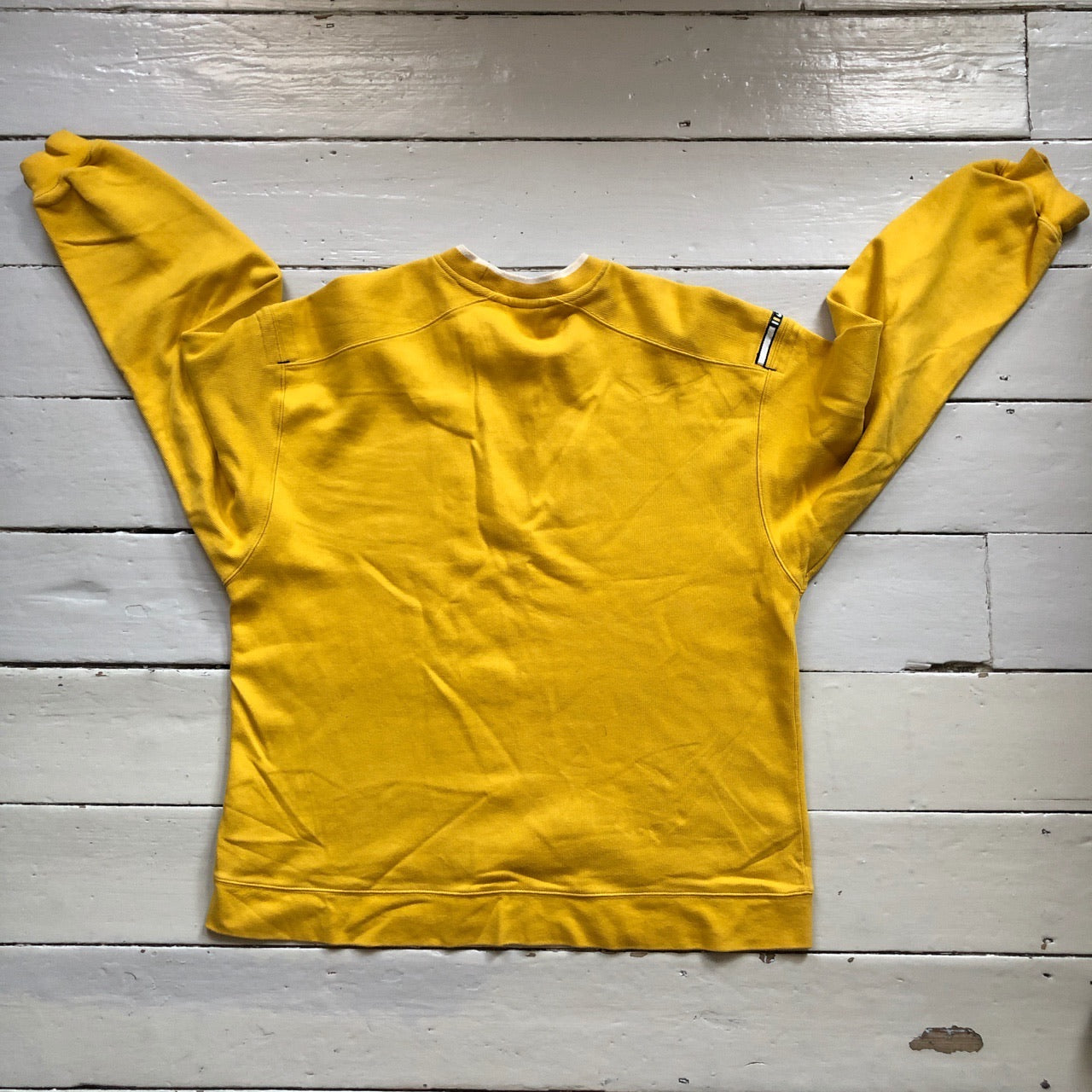 Nike Vintage Spellout Yellow Sweatshirt (XXL)