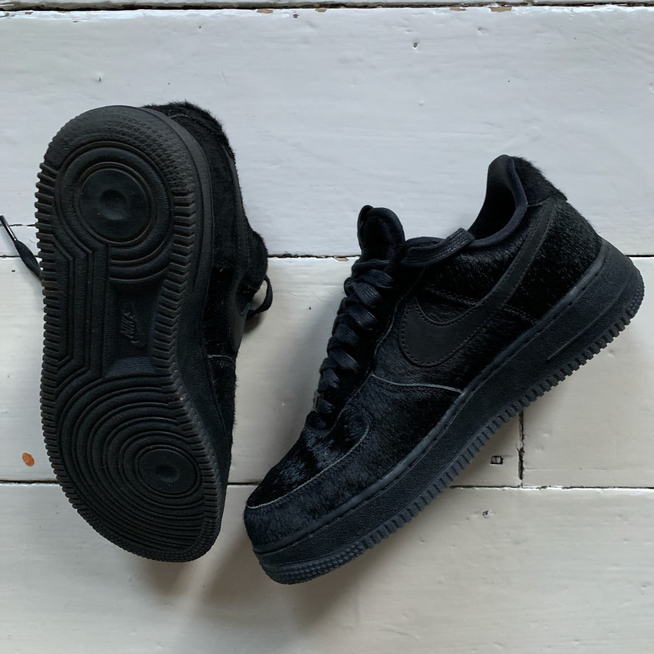 Nike Air Force Pony Hair Black (UK 7)