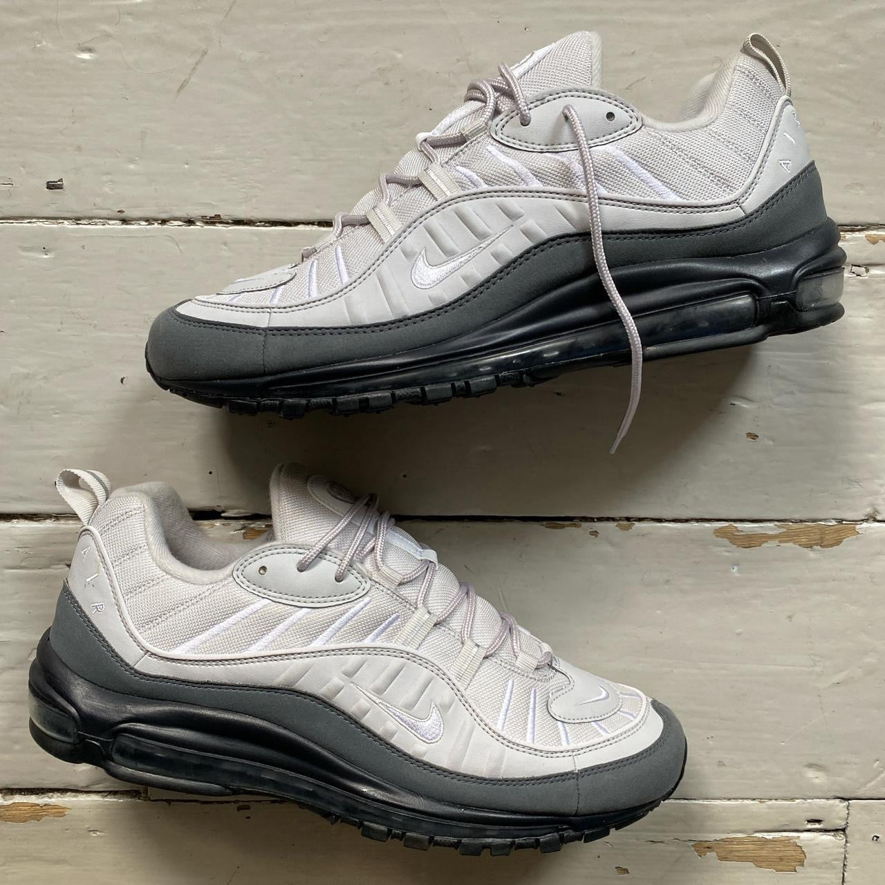 Nike Air Max 98 Grey and White (UK 12)