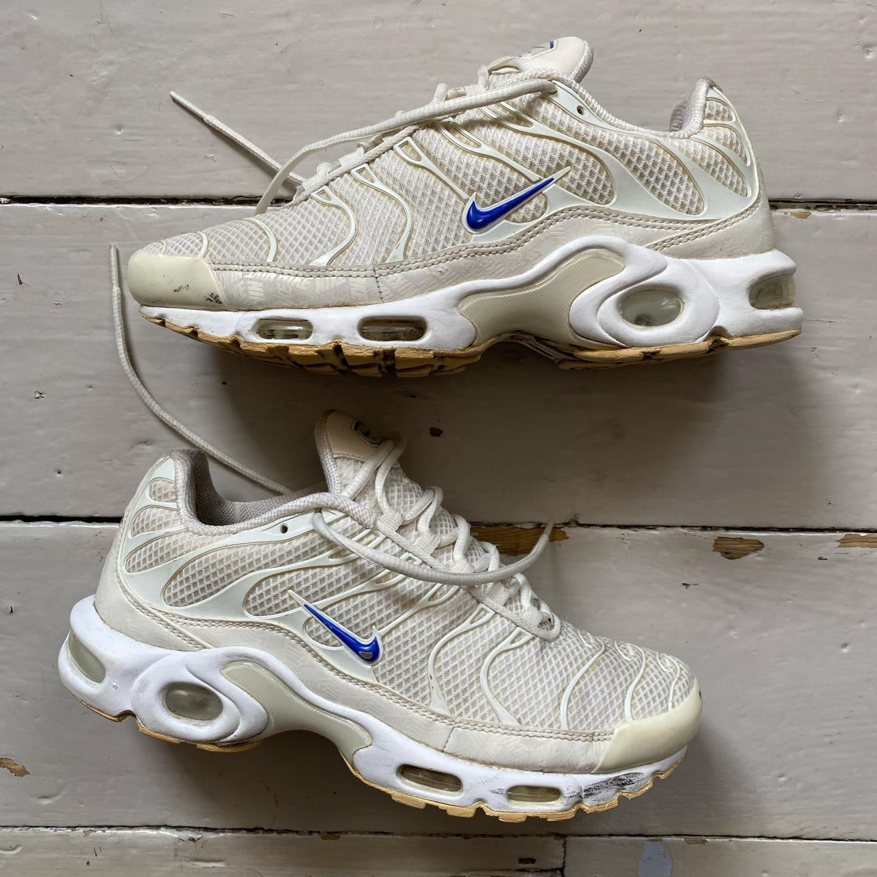 Nike TN Air Max Plus White and Blue (UK 7)