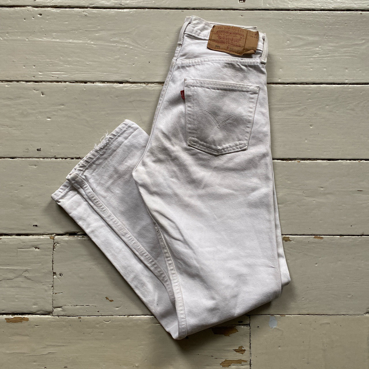 Levis 501 White Jeans (29/30)