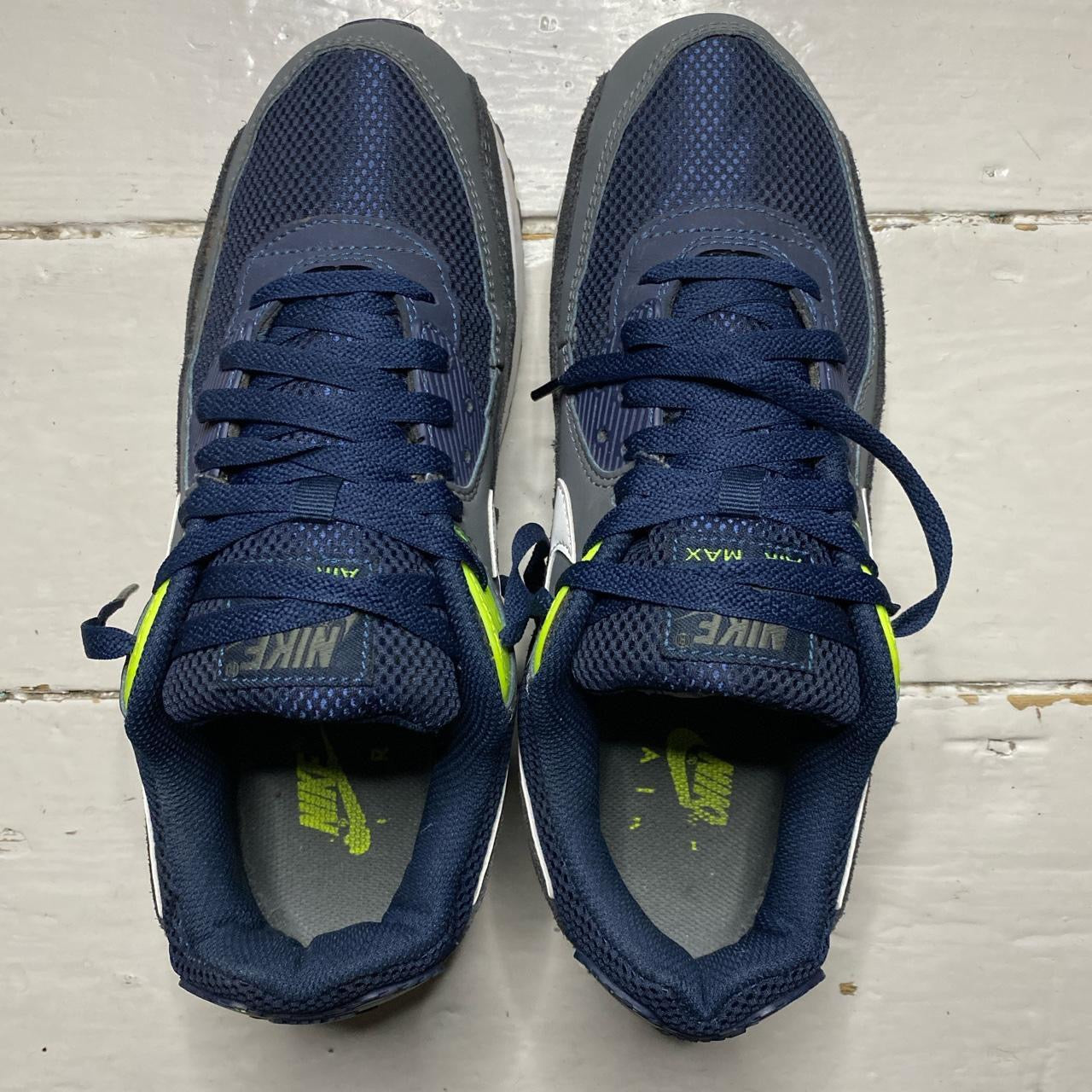 Nike Air Max 90 Grey Navy and Green (UK 9)