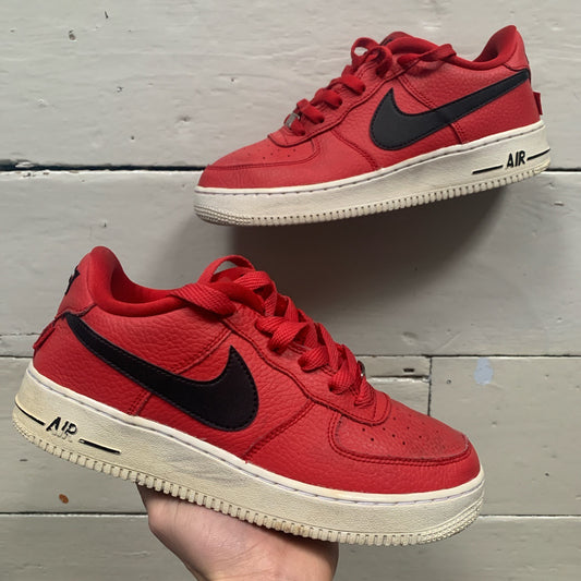 Nike Air Force 1 NBA Red and Black (UK 5.5)
